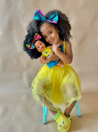 Orijin Bees Dream Love Bee - 12 inch Black Doll, African American Doll, Biracial Doll, Afro Doll, Latino Doll, Curly Hair Doll, Birthday Gift