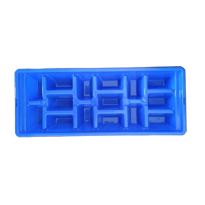 COMPAC HOME Ice Cube Tray - Ocean Blue - Food Storage, Portion Control, Dishwasher Safe, Makes 15 Cubes