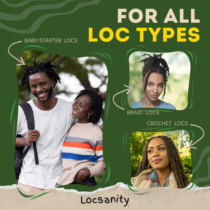 Locsanity Daily Moisturizing Spray for Dull, Dry Locs – Passion Fruit Hair and Scalp Moisturizer for Dreadlocks, Sisterlocks, Microlocks, Braids to Control Oil and Frizz (8 fl oz)