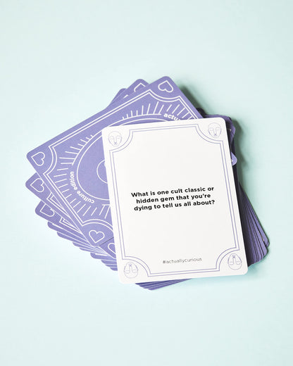 Actually Curious The Culture Edition: Icebreaker Conversation Cards - Adult, Teen, Family Card Game, Couples Games, Games for Family Game Night, Adult Games, Family Games, Drinking Games for Adults