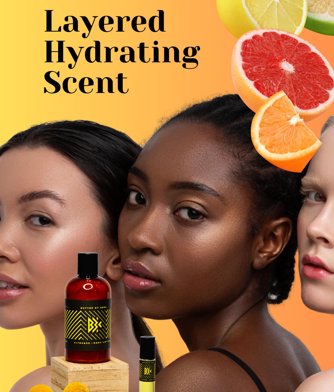 Butter By Keba Hydrating Paraben Free Plant Based Body Lotion Caribbean Citrus