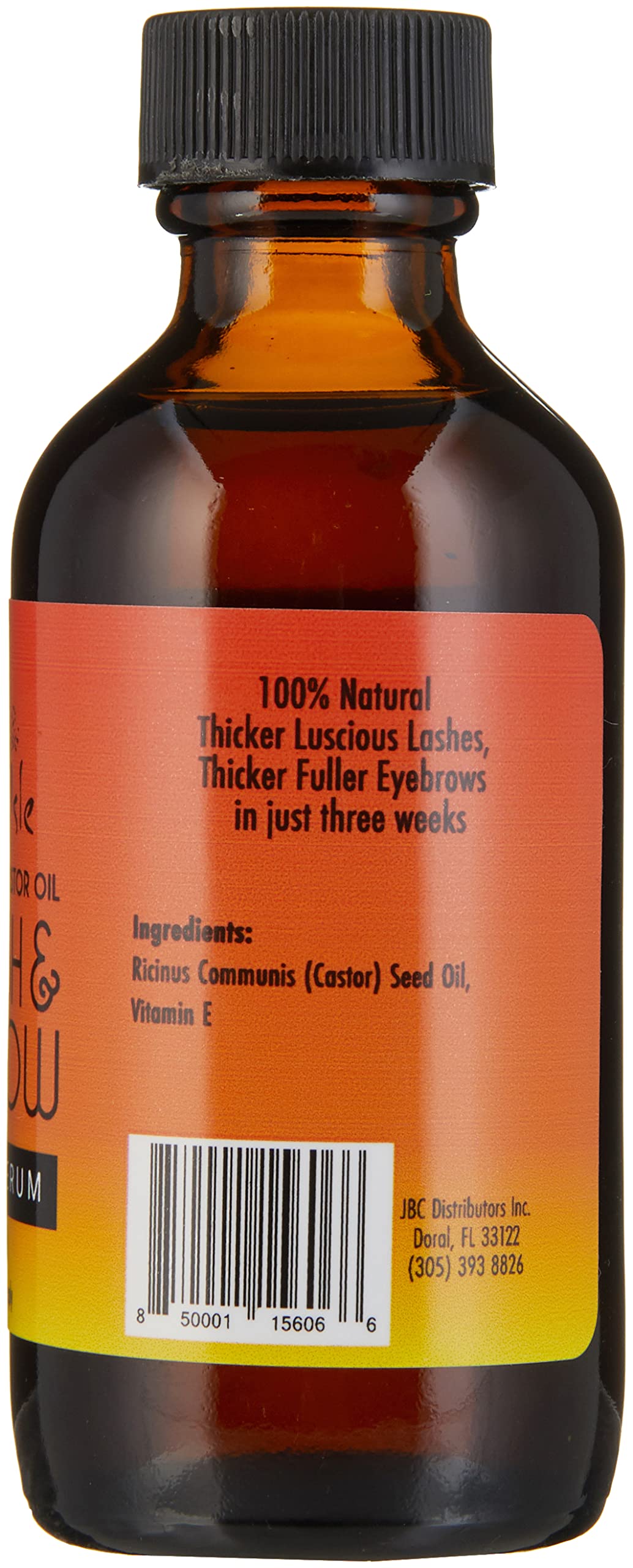 Sunny Isle Jamaican Black Castor Oil Eyelash & Eyebrow Growth Serum 2oz