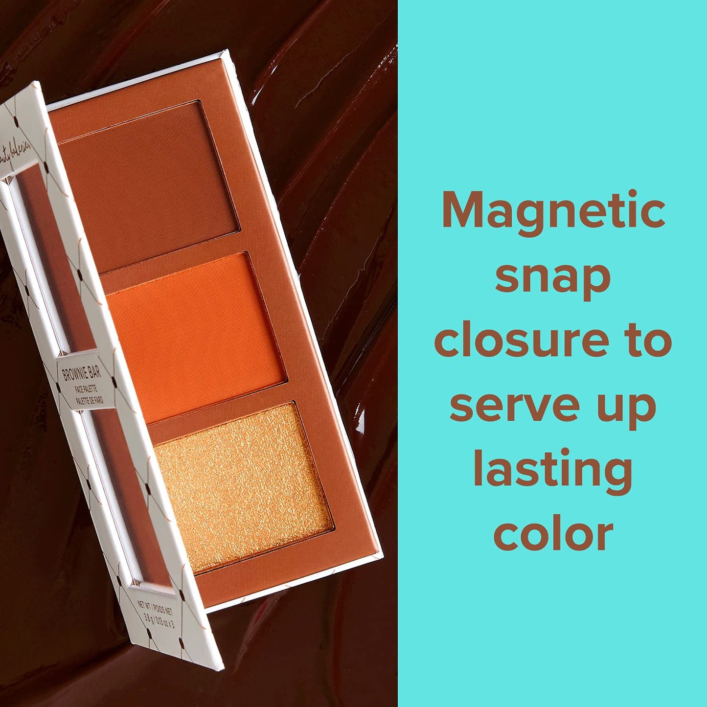 Beauty Bakerie Brownie Bar Mini Makeup Palatte, Contour, Bronzer, and Highlighter Makeup, Travel Size