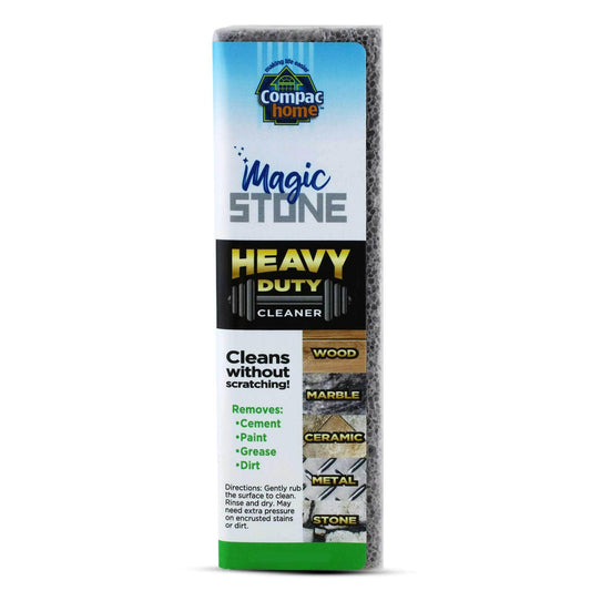Compac Home Magic-Stone Heavy Duty Cleaning Stick - Easily Scrubs/Removes Paint, Cement, Encrusted Dirt, Rust, Grease, From Wood, Stone, Ceramic Floor Tiles, Cleaning Block, 1 Count