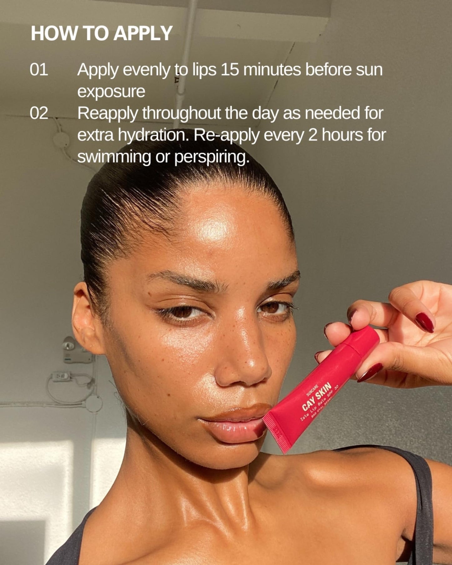 Cay Skin Isle Lip Balm SPF 30 – High Shine, Hydrating, Non-Sticky Lip Gloss in Vanilla Brown Sugar Flavor – Formulated with Natural Ingredients for All Skin Tones – 3-Pack, Bad Gyal Berry