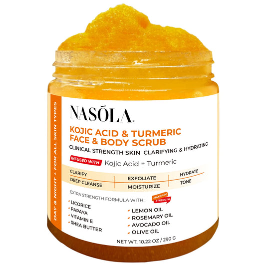 Nasola Kojic Acid Turmeric Face and Body Scrub