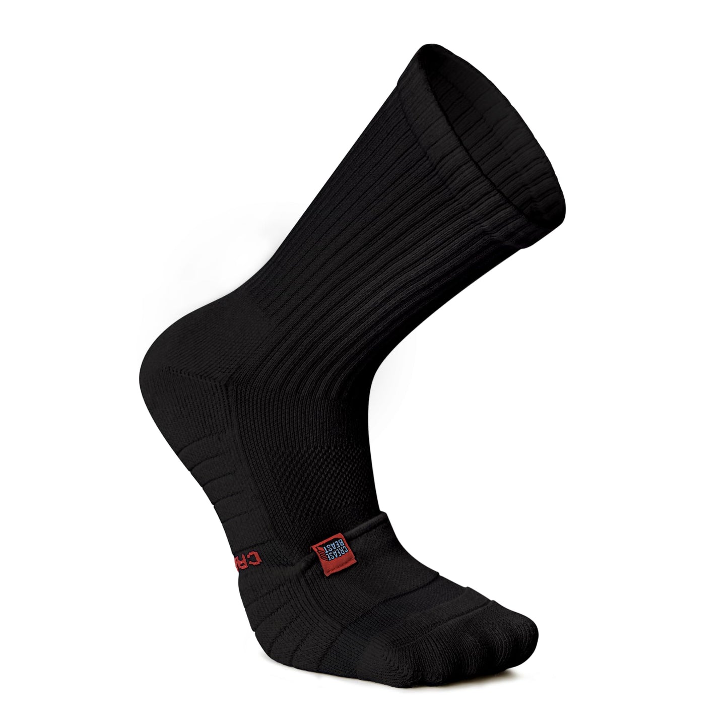 Socks with Built-In Seamless Pocket for Crease Protector inserts, Extra Cushioned Heel. Memory Foam Inserts Not Included.