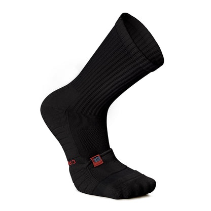 Socks with Built-In Seamless Pocket for Crease Protector inserts, Extra Cushioned Heel. Memory Foam Inserts Not Included.