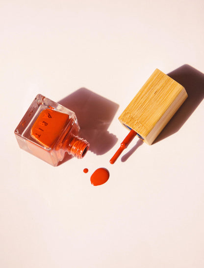 Habit Cosmetics | Vegan, Toxin-Free & Sustainably Packaged Nail Polish - Orange - .3oz (Tandoori)