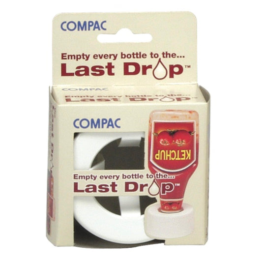 COMPAC HOME Last Drop Bottle Stabilizer, Access Every Last Drop of Ketchup, BBQ Sauce, Mustard, for The Kitchen, Retrieve The Last Amounts of Lotion, Shampoo for The Bathroom, Home Essentials, White