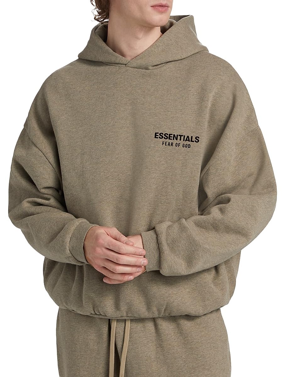 Fear of God Essentials, Essentials Fleece Hoodie, Small, Heather Gray