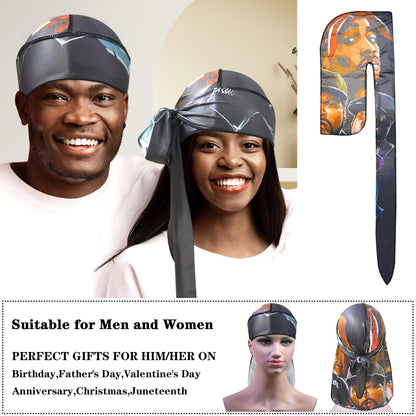 Silk Durags for Men Women Headwrap