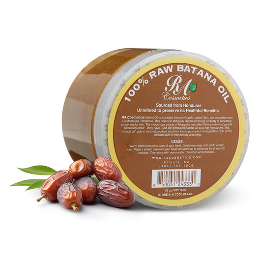 RA Cosmetics Hair Oil, 100% Natural Unrefined Batana for Healthy Hair, 16 oz, Nourishing Moisturizer for Damaged Hair Repair, Strengthening and Nourishing Hair Conditioner