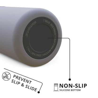 Elemental Artisan Insulated Tumbler, Triple Wall Coffee Travel Mug, Reusable Stainless Steel Coffee Tumbler with Ceramic Lid, Thermal Coffee Cups for Hot (6 Hrs) & Cold (18 Hrs), 16oz - Graphite