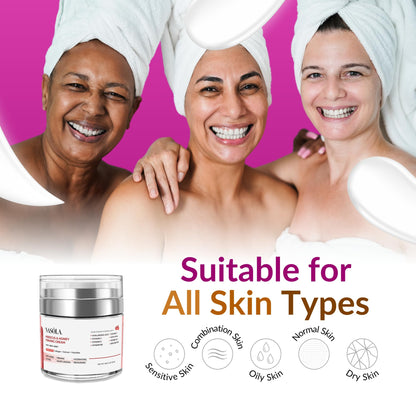 Nasola Hibiscus and Honey Firming Cream, Neck Firming Cream, Skin Tightening Cream, Skin Firming and Tightening Lotion for Face and Body, Anti-Wrinkle Facial Moisturizer with Collagen, 1.85 Oz/55ml