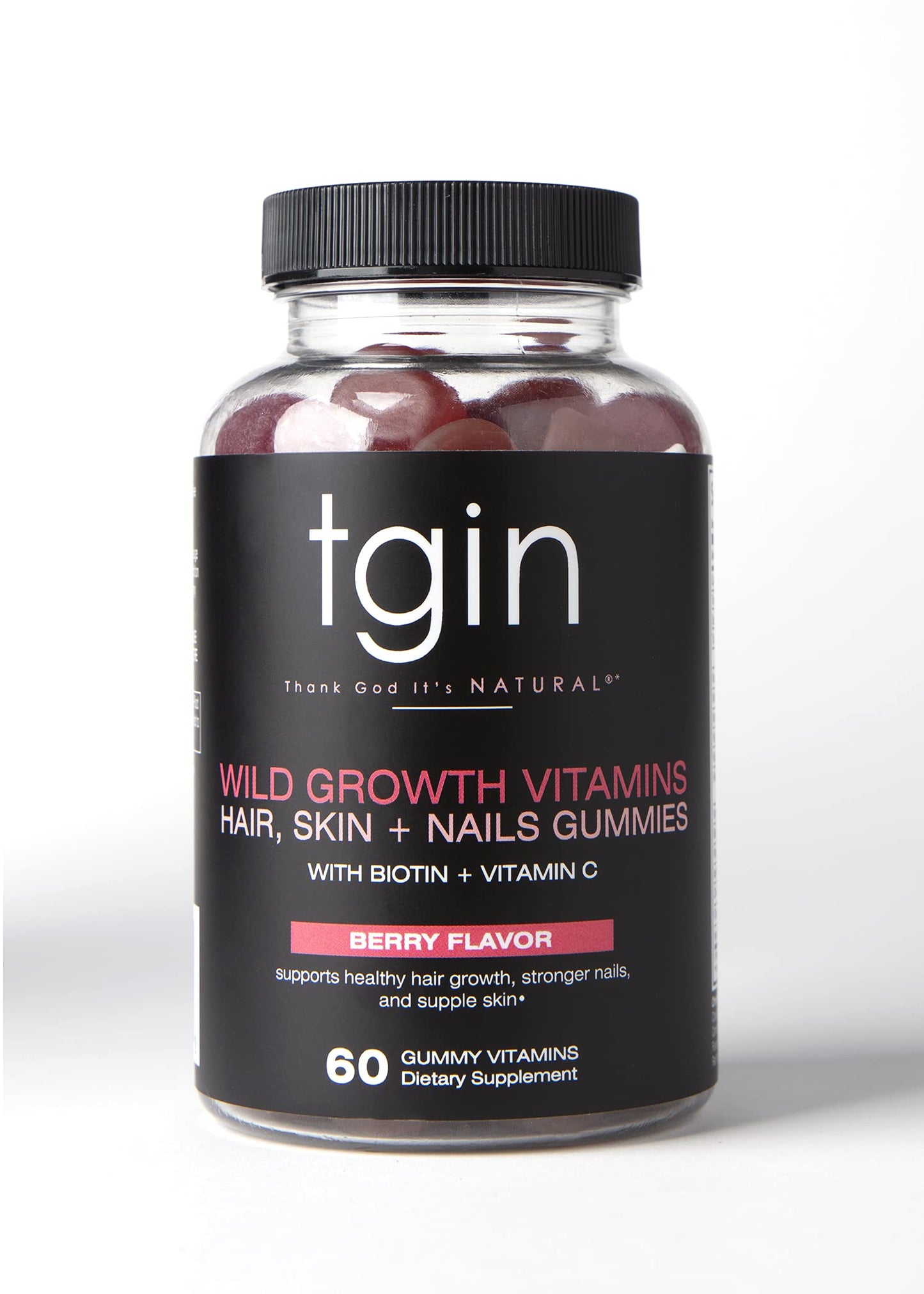 tgin Miracle RepaiRx Wild Growth Vitamins, Hair, Skin + Nails Gummies - 60 Count - Repair - Restore - Hair Growth