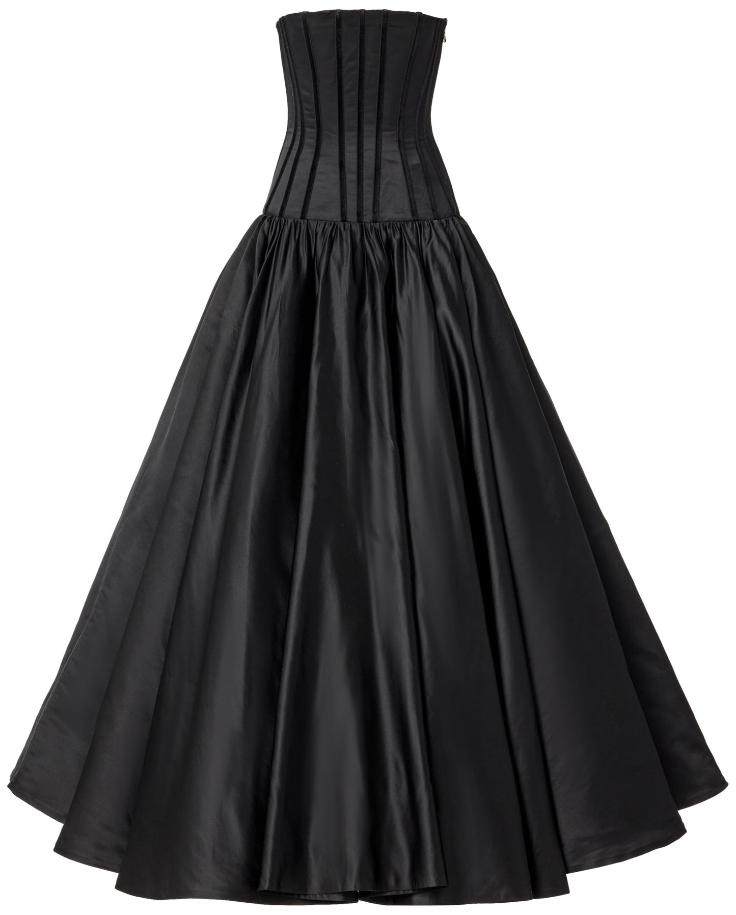 Sergio Hudson, Strapless Ball Gown, 4, Ebony
