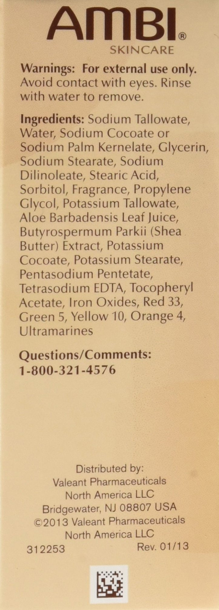 Ambi Skincare Black Soap with Shea Butter, 3.5 Oz (Pack of 2)