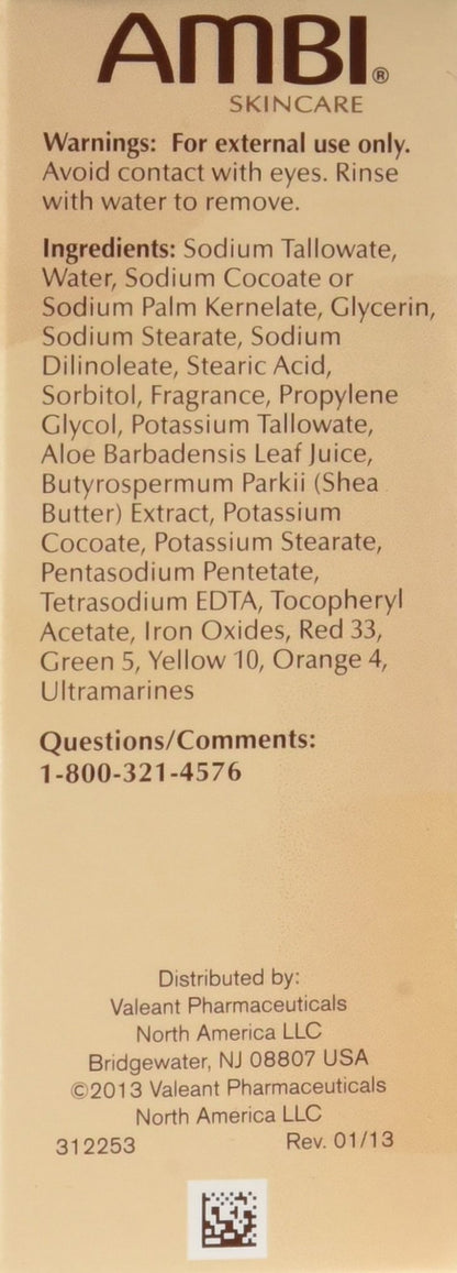 Ambi Skincare Black Soap with Shea Butter, 3.5 Oz (Pack of 2)