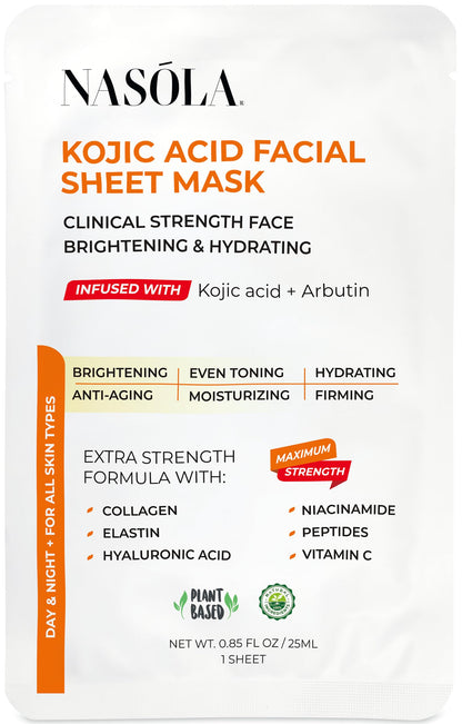 Nasola - Anti-Aging, Brightening, Hydrating, Moisturizing Skin Treatment Mask, 10pcs