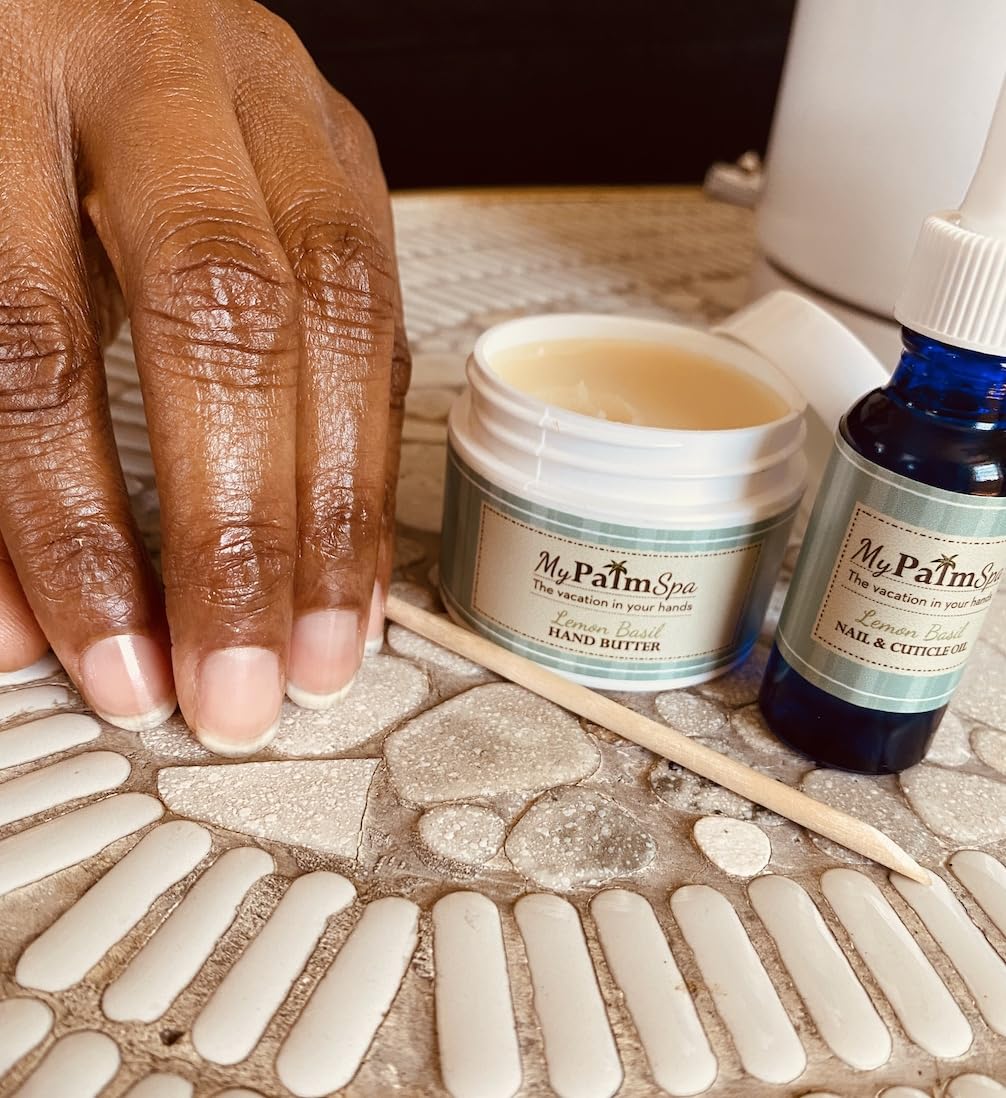 Butter By Keba My Palm Spa Luxury Hand Care Essentials Nail Cuticle Oil with Grapeseed and Essential oils