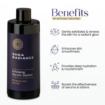 Glycolic Acid Toner Ordinary Glycolic Solution for Face Hydrating and Skin Toner for Women Face with AHA, Aloe Vera, Extract Facial Toner for Brightening, Acne, Exfoliation, and Skin Care 6.4 oz