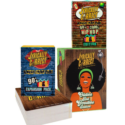 Lyrically Correct Old School to New School Card Game Bundle