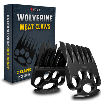 Kona Wolverine Meat Shredder Claws - Heavy Duty Bear Claw Meat Shredder for Pulled Pork, Beef, Chicken - Meat Claws, BBQ Accessories - Best Meat Shredder Claws for Grilling