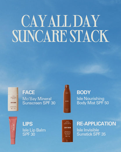 Cay Skin Mo'Bay Mineral Sunscreen Drops SPF 30 – Broad Spectrum Face Sunscreen & Makeup Primer – Lightweight, Moisturizing, Reef Safe Lotion with Natural Finish for All Skin Types – 3-Pack, 1.7 oz.