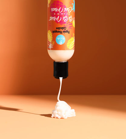 Curls Poppin Pineapple So So Clean Vitamin C Wash - Rejuvenating, Hydrating, and Cleansing - Hair and Scalp Shampoo - For Wavy, Curly, and Coily Hair Types, 8 Ounces