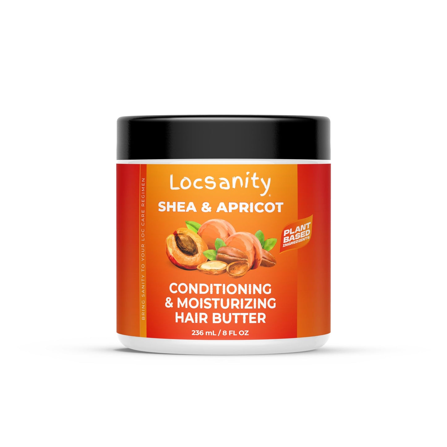 Locsanity Shea & Apricot Loose, Natural, Conditioning and Moisturizing Hair Butter - Strength & Growth Formula