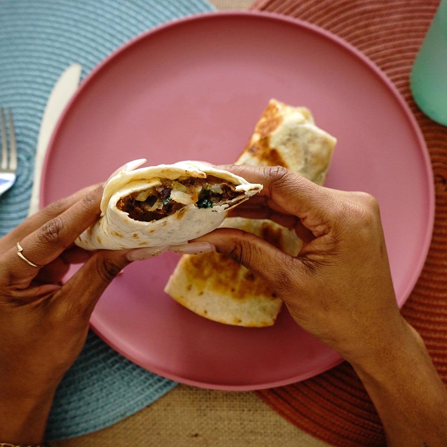 A Dozen Cousins Seasoned Beans, Vegan and Non-GMO Meals Ready to Eat Made with Avocado Oil (Refried Black Beans, 8 Pack)