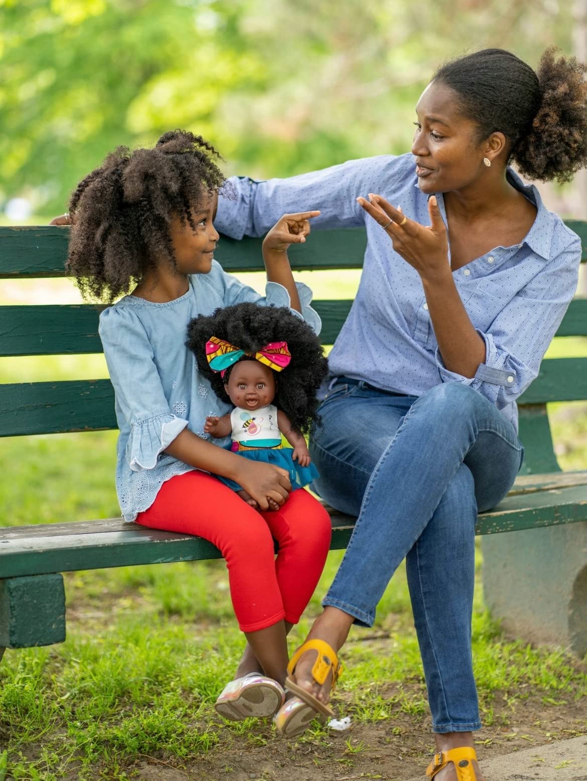 Orijin Bees Fro Love Baby Bee Doll - Oprah's Favorite Things African American Doll, Black Doll, Latino Doll, Afro Doll, Baby Doll, Curly Hair Doll, Baby Doll, African Doll, Birthday Gift