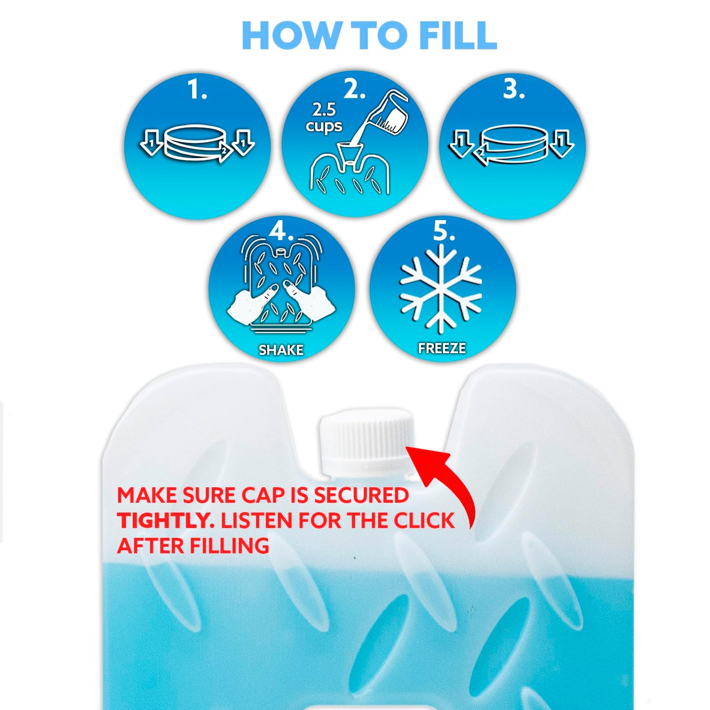 Kona (Set of 4) XL Slim + Blue Ice Packs - XL Slim, Turquoise Ice Packs & (2 lb) Small Blue Ice Packs - Refreezable & Reusable for Coolers - Perfect for The Beach, Camping Trips, and Sports Events