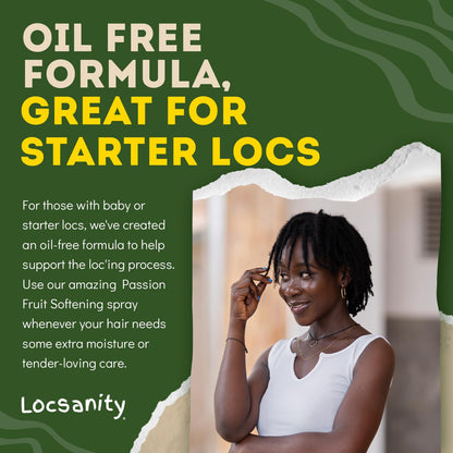 Locsanity Daily Moisturizing Spray for Dull, Dry Locs – Passion Fruit Hair and Scalp Moisturizer for Dreadlocks, Sisterlocks, Microlocks, Braids to Control Oil and Frizz (8 fl oz)