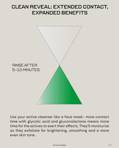 epi.logic Clean Reveal | Brightening Glycolic + PHA Gel 145 ml / 4.9 oz