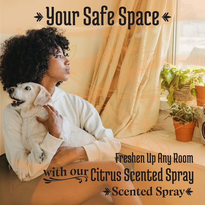 Ella & Iris Home Air Freshener Spray with Clean House Scent - Relaxing Citrus Mist for Home & Room Fragrance - Aromatherapy Benefits & Non-Toxic Air Freshener (8oz)