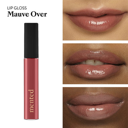 Mented Cosmetics | Nude Dark Pink Lip Gloss, Mauve Over | Vegan, Paraben-Free, Cruelty-Free Gloss Topper | Long Lasting and Moisturizing Lipgloss