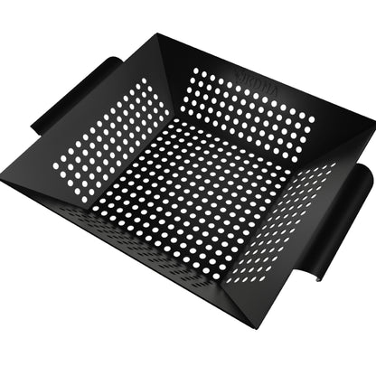 Kona Extra Large Grill Basket for Veggies - Premium Nonstick Grilling Basket/Grill Net - Essential Grilling Accessories For Outdoor Grill & BBQ, 14x13x4 Inches