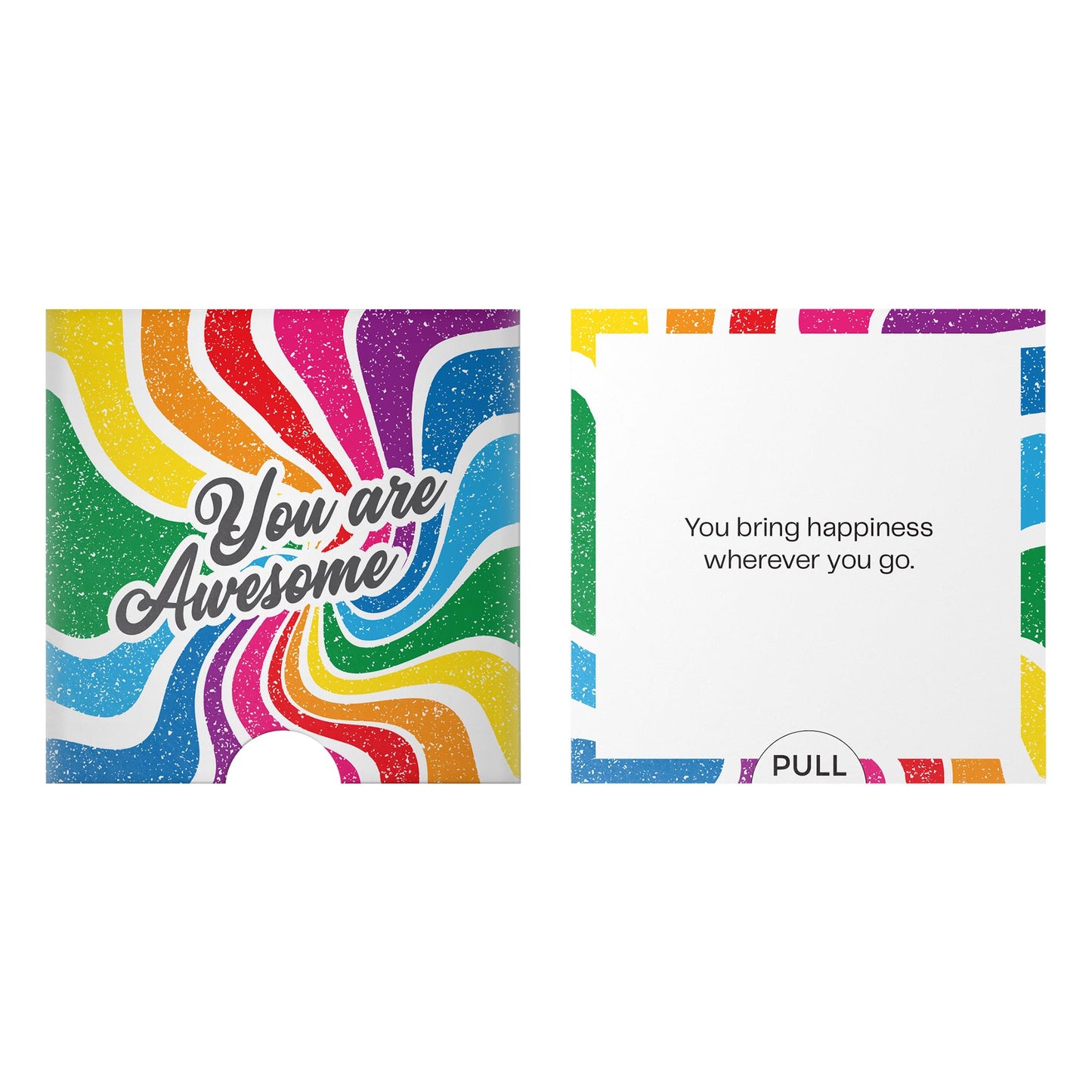Dessie Awesome Mini Encouragement Cards - 40 Unique Cards w/Inspirational Messages, 2.5" x 2.5". Employee & Teacher Appreciation Gifts in Bulk