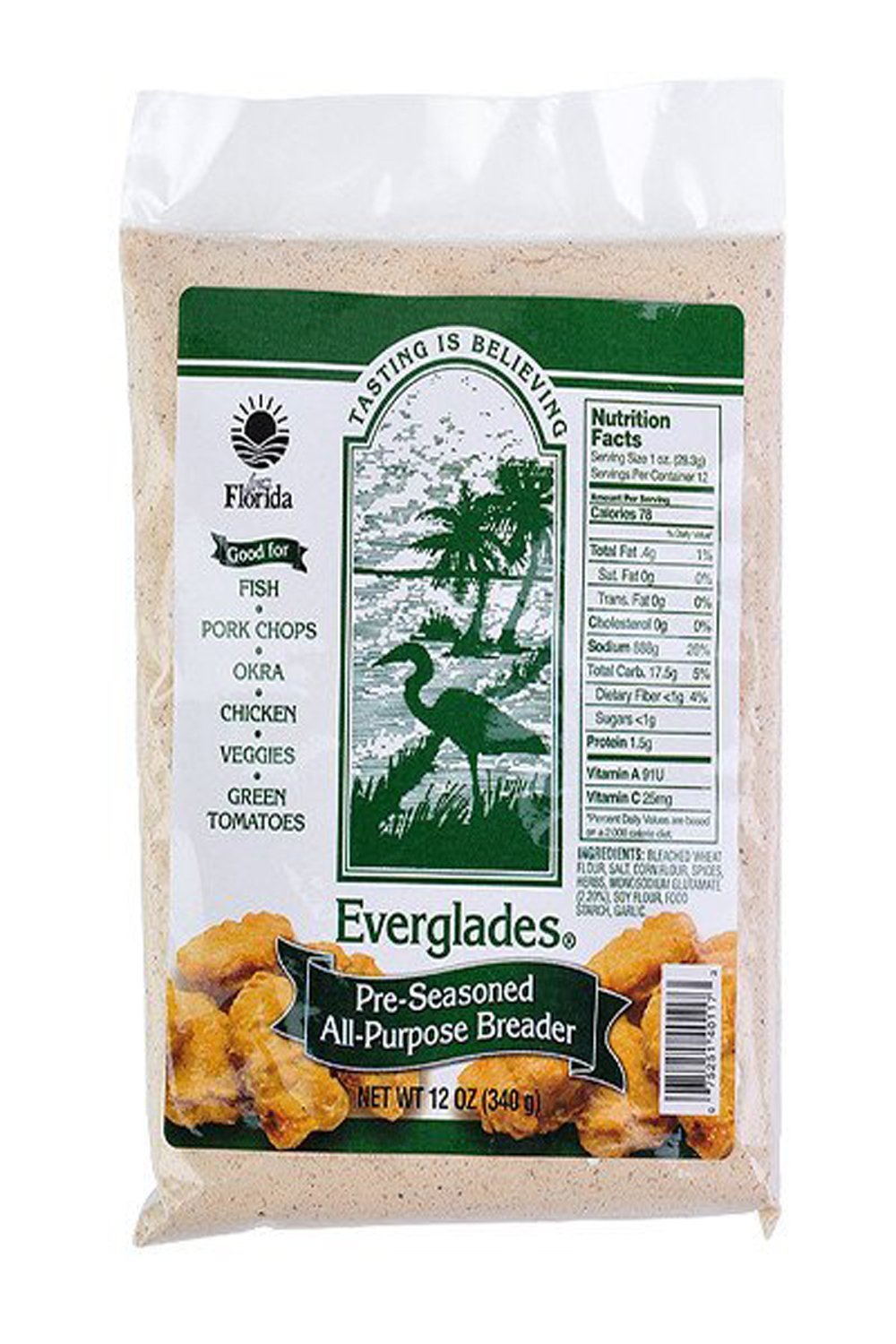 Everglades Seasoning Pre-Seasoned All Purpose Breader Bread Crumb Mix 12 ounce