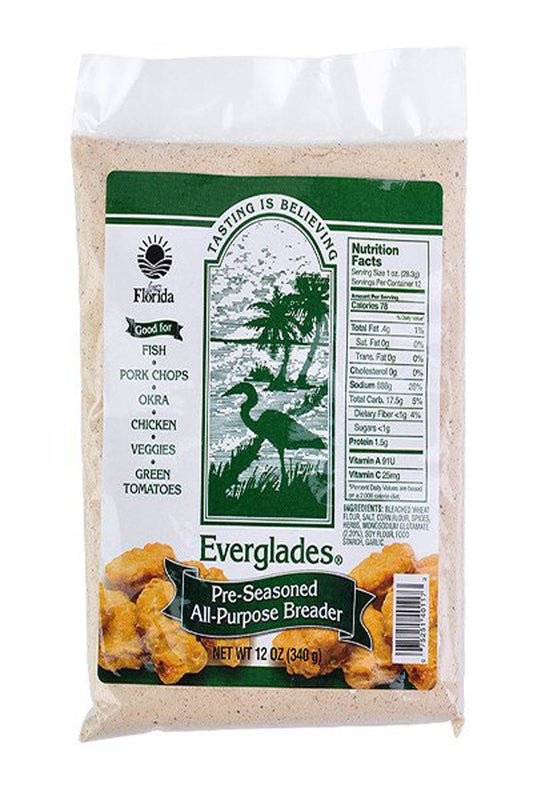 Everglades Seasoning Pre-Seasoned All Purpose Breader Bread Crumb Mix 12 ounce