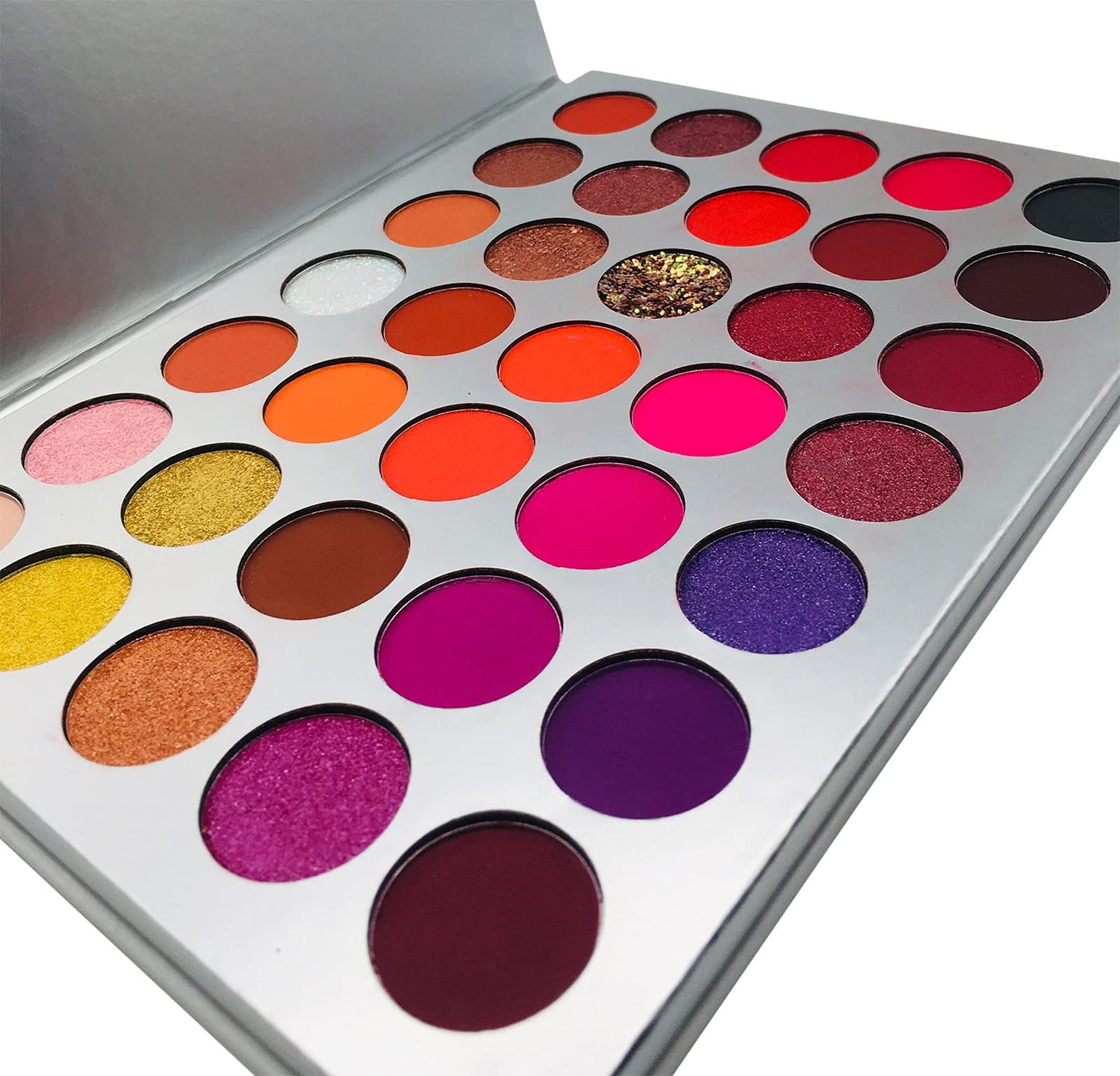 2Chique Boutique Eyeshadow Makeup Palette 35 Matte and Shimmer Colors Long Lasting and High Pigment (Style 38 Shimmer)