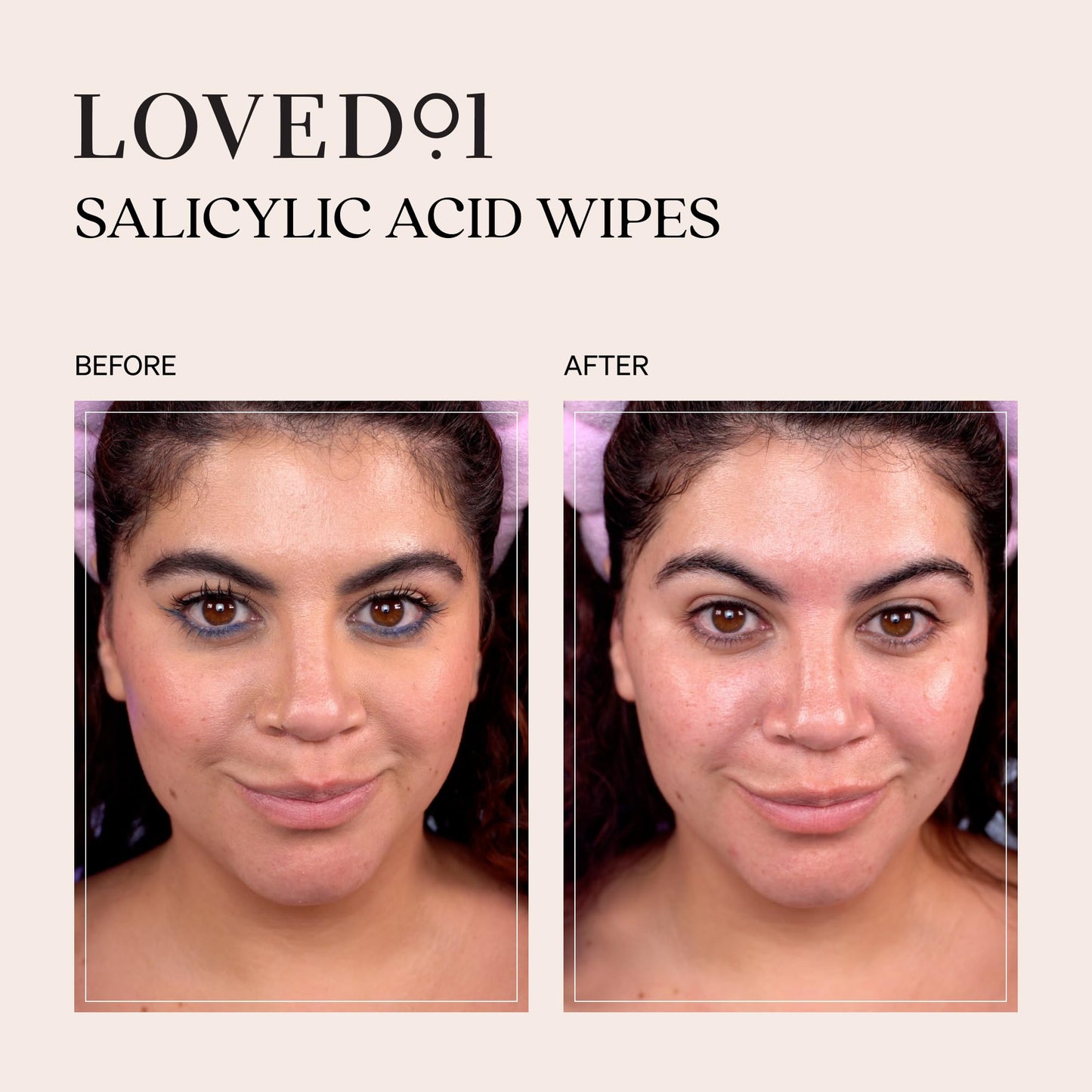 Loved01 Face & Body Salicylic Acid Cleansing Wipes, John Legend Skincare, Oil & Fragrance-Free, No-Rinse, Suitable for Blemish-Prone Skin, 24 wipes