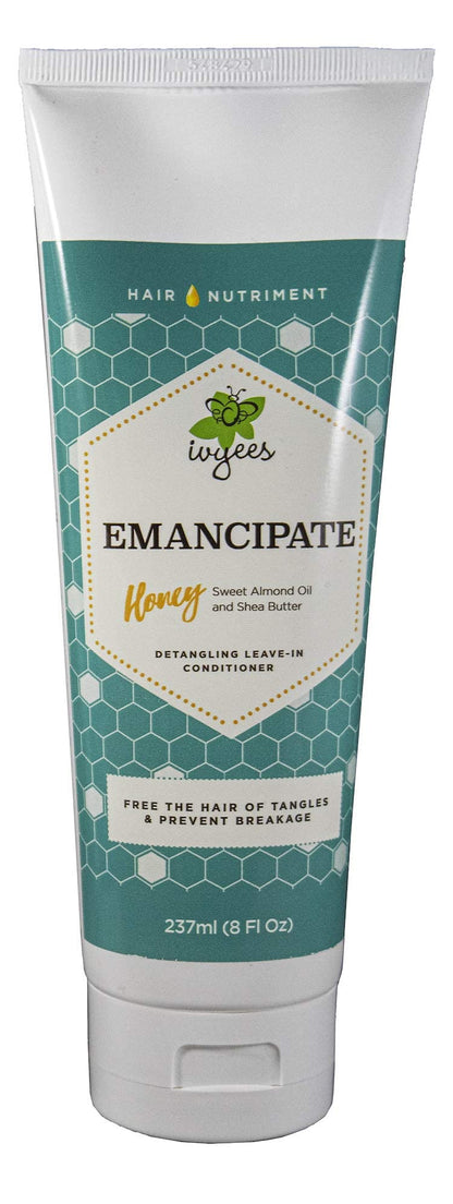 Ivyees Emancipate Leave-In Conditioner 8 Oz With Raw Honey, Broccoli Seed Oil, and Aloe Vera To Enhances Shine and Renews Dry, Damaged Hair