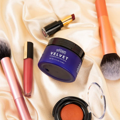 Minimo Velvet Cleansing Butter Balm for Face Rich Lather for Acne Prone Oily Dry Sensitive Skin Makeup Remover (5 oz)