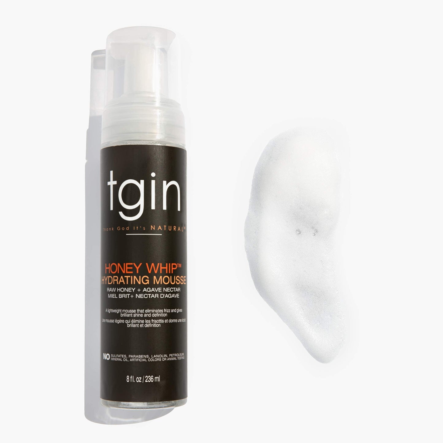 tgin Curl Bomb Moisturizing Styling Gel and Honey Whip Hydrating Mousse