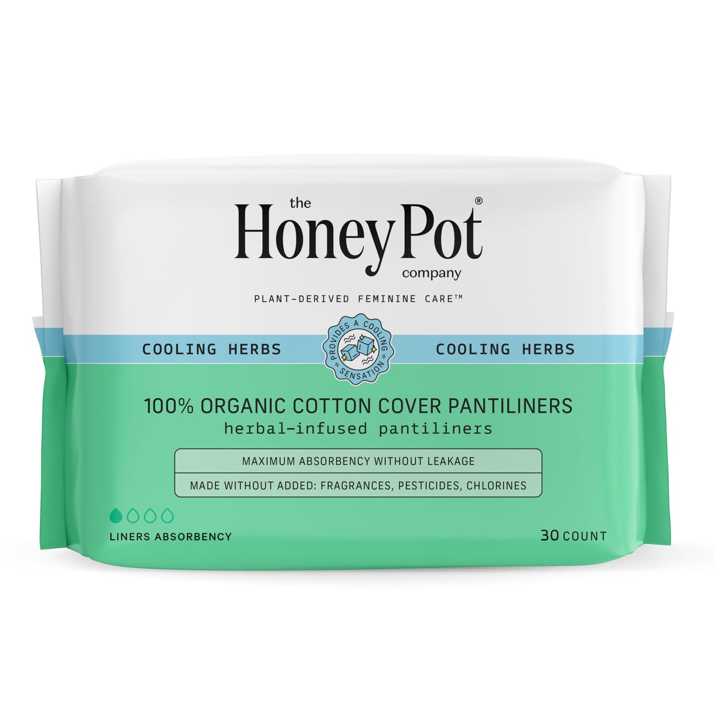 The Honey Pot Company - Herbal Panty Liners for Women - Everyday, Long, & Heavy Liners Bundle - Infused w/Essential Oils for Cooling Effect & Organic Cotton Cover - Feminine Care - FSA & HSA Eligible