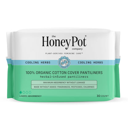 The Honey Pot Company - Herbal Panty Liners for Women - Everyday, Long, & Heavy Liners Bundle - Infused w/Essential Oils for Cooling Effect & Organic Cotton Cover - Feminine Care - FSA & HSA Eligible