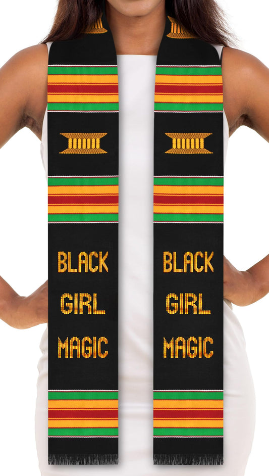 ADVANSYNC Black Girl Magic Kente Stole (Magic No Year)